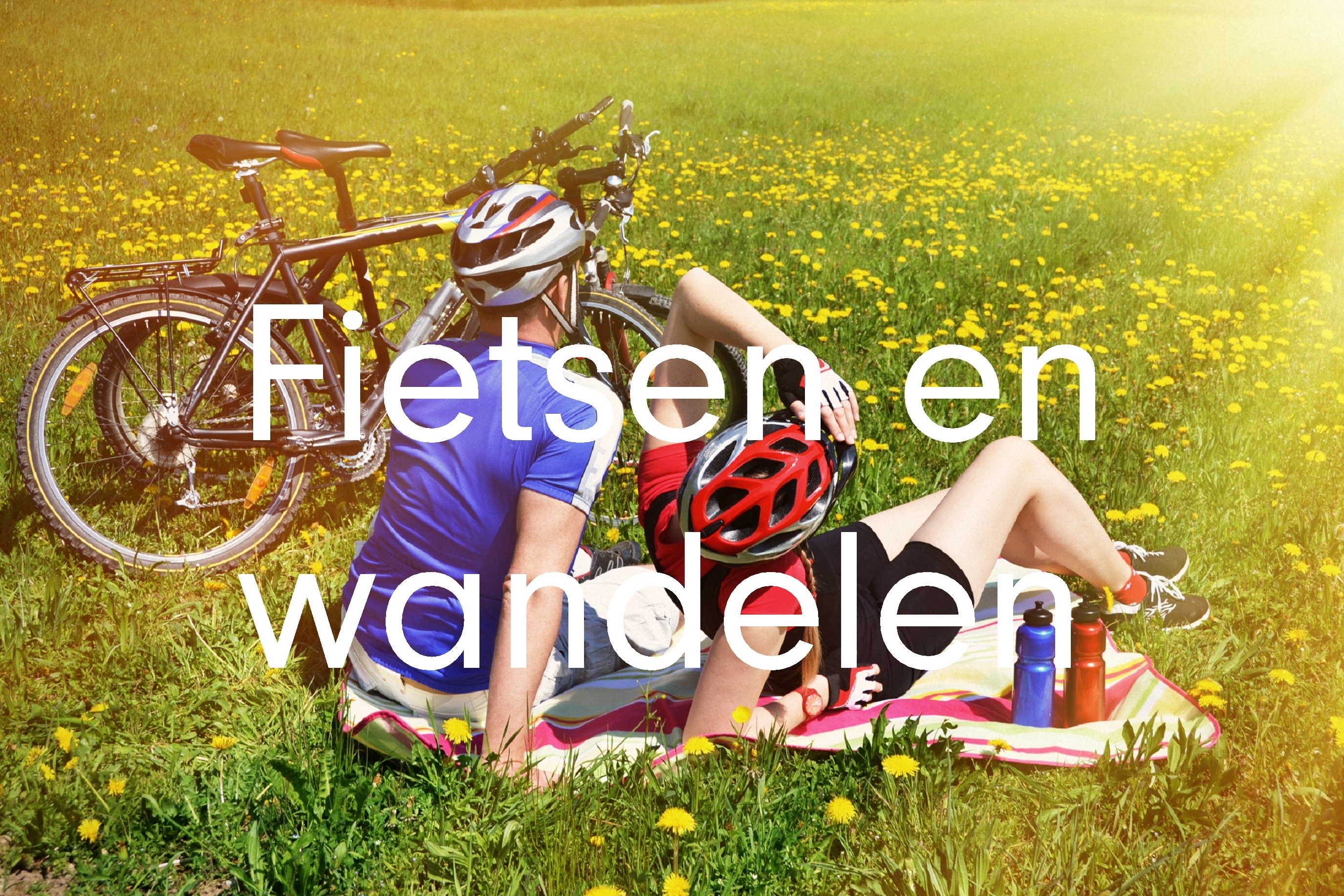 fietsen en wandelen